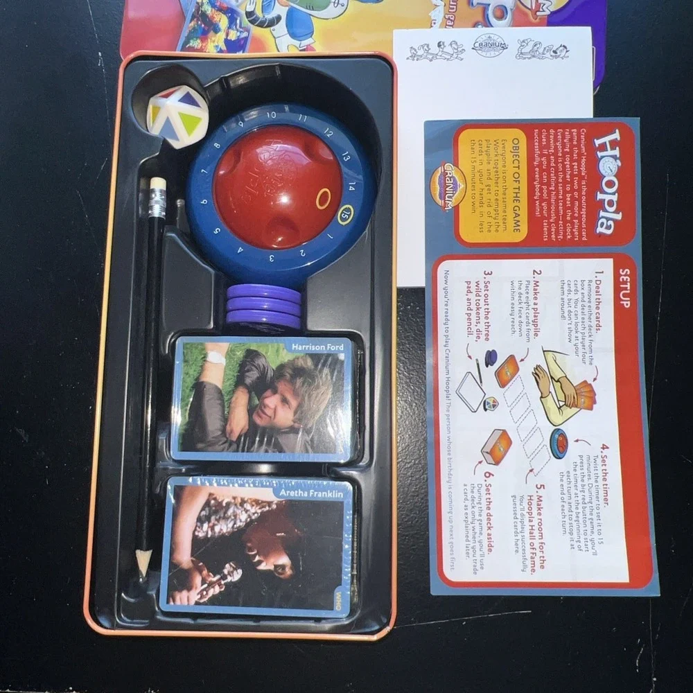 Cranium Hoopla Card Game 2002 Edition Adults Teens Family Fun New Cards Sealed